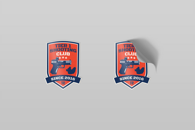 Tier 1 shooting club stickers